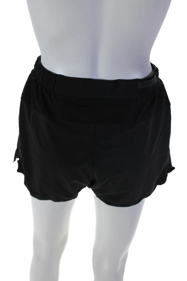 Pantalones Cortos para Correr Lululemon Para Hombres Negros Pull On Forrados con Cordón Talla S Foto 3 de 4