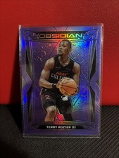 2023-24 Panini Obsidian - Terry Rozier #51 Electric Etch Purple Flood /49