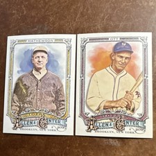 2023 Topps Allen & Ginter NY Giants Lot of 2 - Christy Mathewson, Mel Ott SP