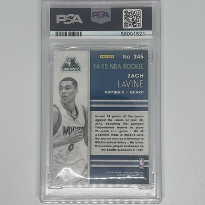 Zach LaVine 2014 Panini Threads RC #245 Rookie Card Timberwolves