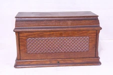 Singer Treadle Sewing Machine Wood Bonnet Cover Top Coffin