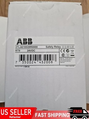 NEW ABB 2TLA010029R0000 SAFETY RELAY RT9 24VDC FREE SHIPPING
