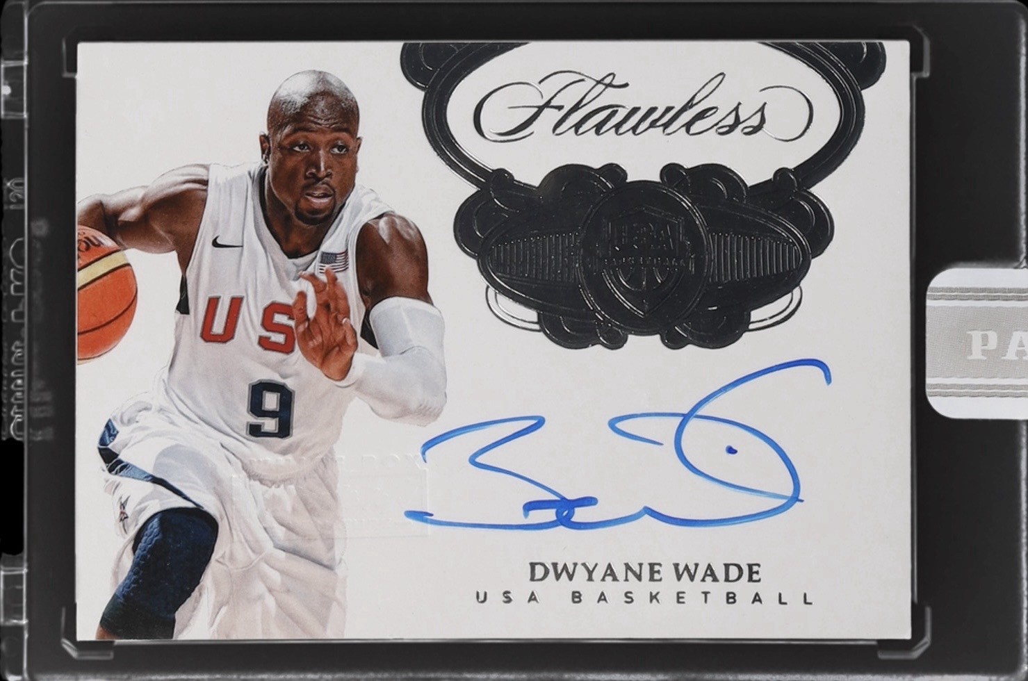 2017 Panini Flawless Dwyane Wade Team USA Olympics Auto White Box TRUE 1/1