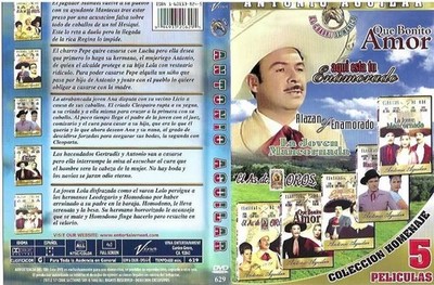 El As De Oros, Que Bonito Amor,Alazan Y Enamorado Dvd 5 En 1 Peliculas