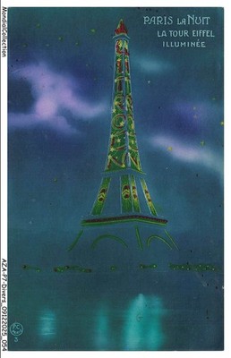 AZAP7-0566-PUBLICITE - Paris - bei Nacht - Der Eiffelturm Beleuchtet - Citroen