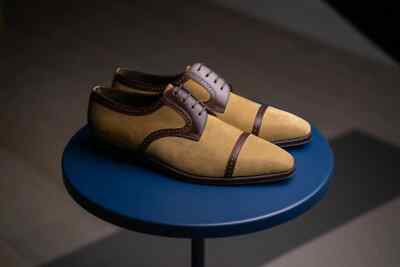 Handmade Suede Derby Oxfords For Men Custom Leather Dress Shoes for Men