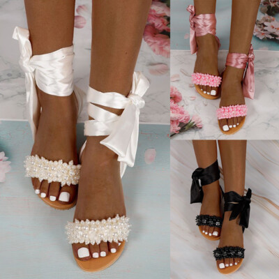 pearl heeled sandals