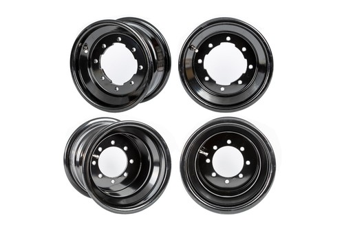 TRX 300EX 250EX Vorne Hinten Räder 10x5 9x8 alba racing Schwarz Gerollt ...