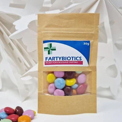 TREASURED FOREVER Anti-Farting Pills | Funny Gag Gift | Novelty Sweet Bag | Birthday Present