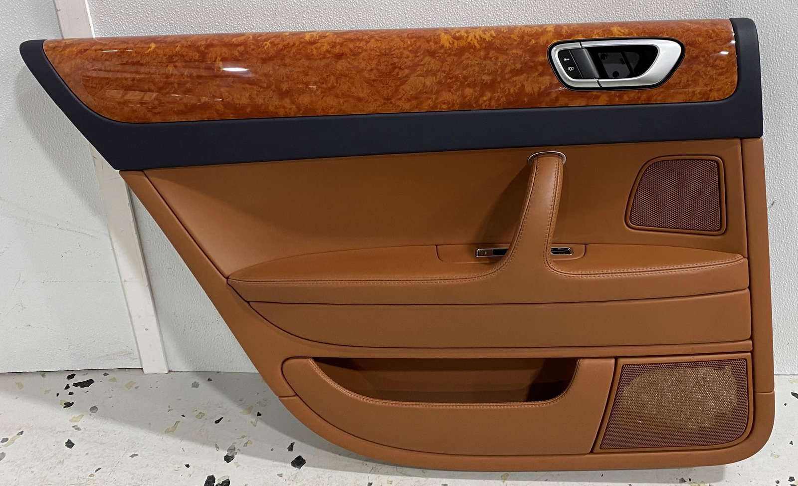 2007 Bentley Flying Spur Rear Door Trim Panel Saddle Left LH Driver's OEM