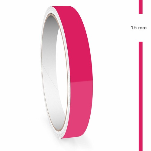 Zierstreifen 15mm 10 Meter Pink Glänzend RAL 4010 Glanz Auto Boot Motorrad WoMo - Bild 1 von 5
