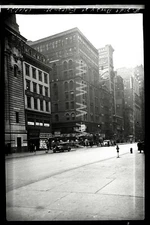 1936 Broadway & Fulton St Loft Candy Shop Manh NYC Old Sperr Photo Negative B17