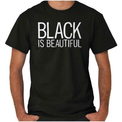 Black is Beautiful Proud POC Colored Pride Womens Graphic Crewneck T Shirt Tee