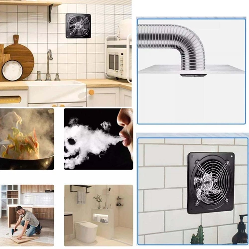 Exhaust Fan Ventilation Extractor Fan 110V Wall-Mounted Blower 8Inch Large - Picture 20 of 24