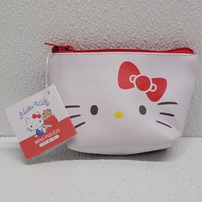 Daiso Sanrio Hello Kitty Mini Pouch Coin Change Purse New!