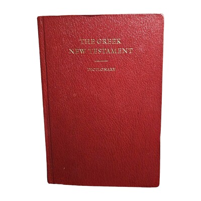 The Greek New Testament. With Dictionary Aland, Kurt, Matthew Black, Carlo M. Ma