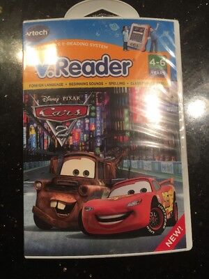 VTech V.reader Disney Cars 2 V Reader System Game 1st Class Mail for sale online