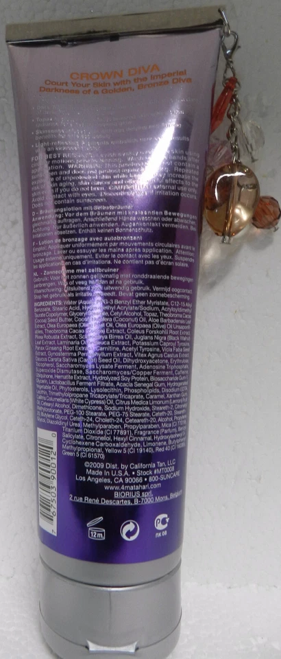 LOCIÓN DE CAMA DE BRONCEADO OPTIMIZADOR BRONCEADOR TRIPLE CROWN DIVA STEP 2 DE MATAHARI ¡RARO! Foto 2 de 2