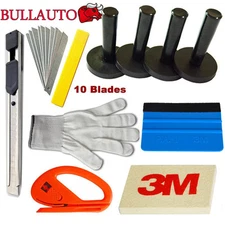 Car Wrap Vinyl Tools Kit, Window Tint Installation, 3M Squeegee Cutter Magnet