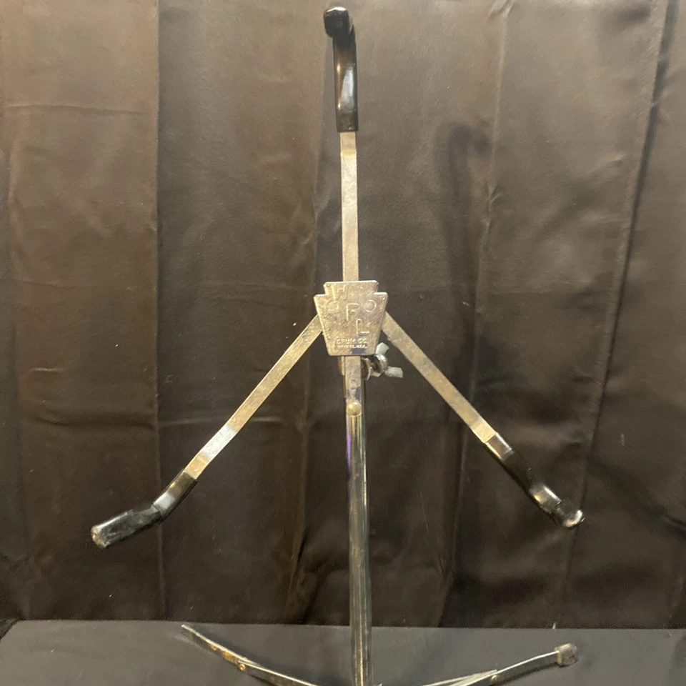 LUDWIG Base Plana Caja Tambor Soporte Años 60 De Colección Pierna Fundida Junta Necesita Pies Foto 2 de 4