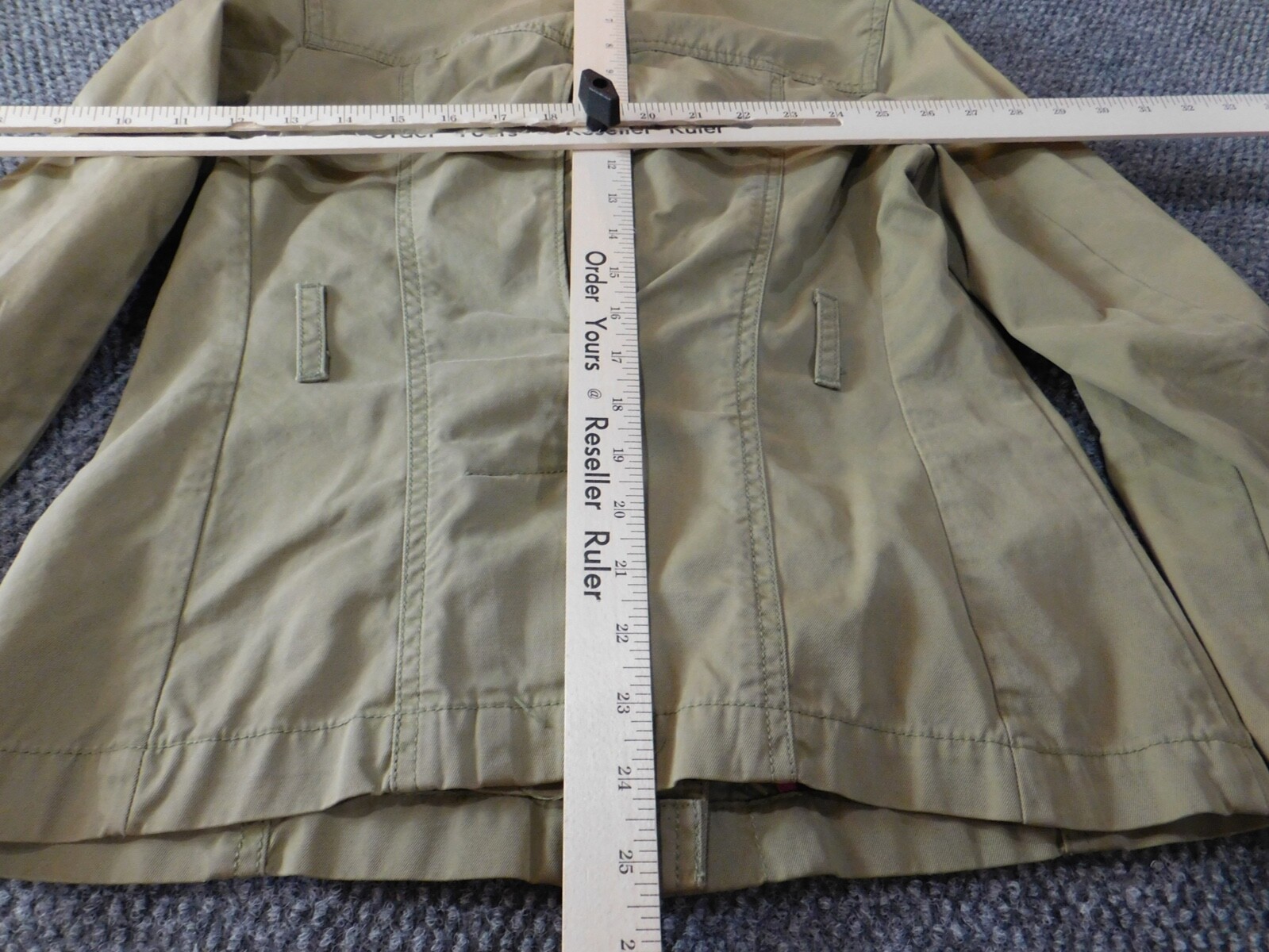 Gap Jacket XS Extra Small Green Button womens Kha… - image 12