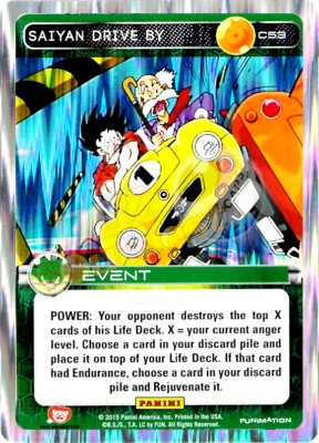 DBZ Dragon Ball Z TCG Panini Heroes & Villains C53 Saiyan
