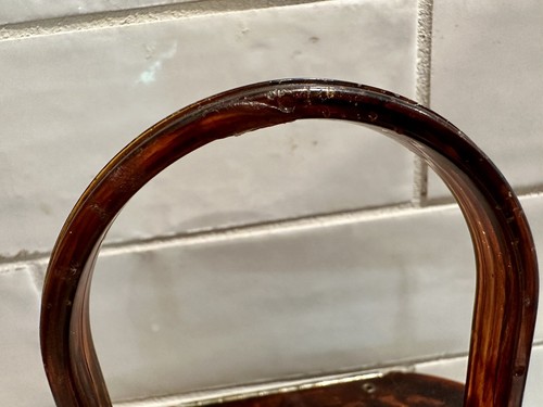Vintage PamArt Box Purse Tortoiseshell & Brass Lucite Box Purse Brooklyn NY - 第 8/11 張圖片