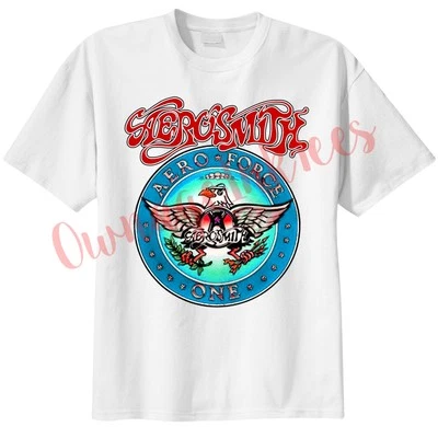 GILDAN Wayne's World Aerosmith Aero Force One T-shirt - Garth Algar Halloween Costume