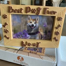 Best Dog Ever Picture Frame -Dog Picture Frame- Dogie Paw -Dog lover Gift NIB