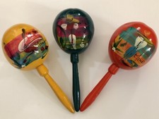 Mexican Maraca Shaker Handmade Guaje, Percussion Instruments