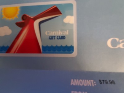 $485 Carnival Cruise Gift Card | eBay