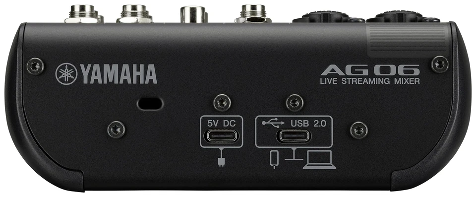 YAMAHA AG06 AG06MK2 B 6ch Live Streaming Mixer USB Audio Interface Black NEW - Image 3 of 3
