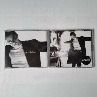 2 x MARC ANTHONYI NEED TO KNOW CD SINGLE SET BUNDLE CD1 & CD2 FREE P&P