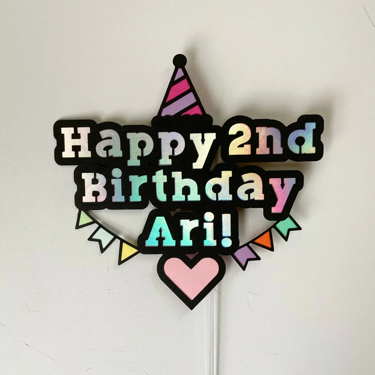 Cake Topper Personalised Name For Birthday Custom Acrylic Letters