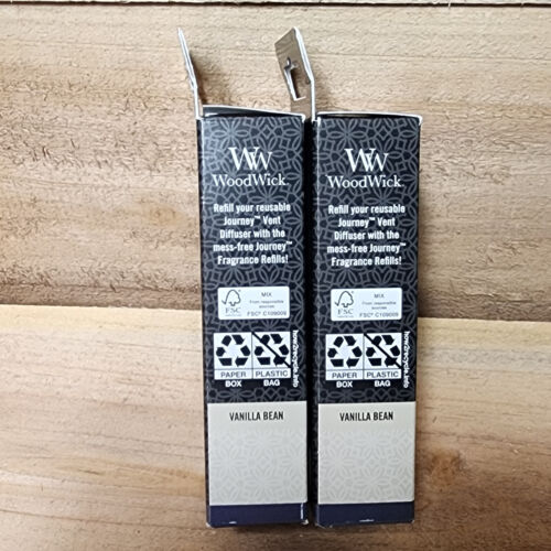 Lot of 2 WoodWick Auto Journey/Sidekick Refills VANILLA BEAN 4 Refills Total NEW - Picture 4 of 4
