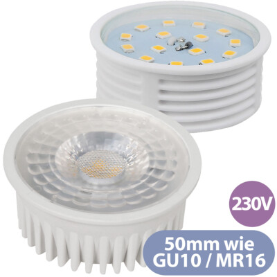 LED Einbaumodule Einbaustrahler Ersatz für GU10 MR16 5W 7W 230V 50mm Durchm.