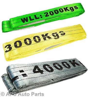 REDSTAR New Heavy Duty 2 3 4 Ton x 3 Metres Flat Webbing Sling Strap Cargo Crane Lifting