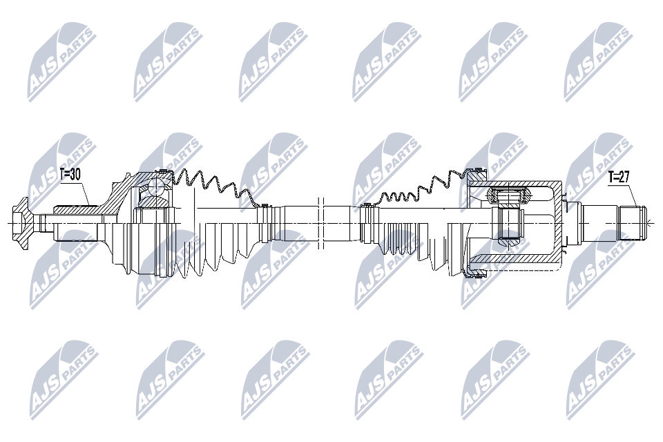NPW-ME-076 NTY Drive Shaft for MERCEDES-BENZ - Image 9