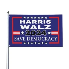 Walz 2024 Kamala Harris Flag 3x5 Ft President Indoor Outdoor Yard Decor
