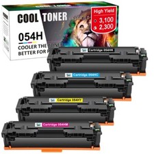 4PK Toner For Canon 054H ImageCLASS MF640C MF642cdw LBP620 MF644cdw