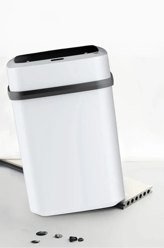 Kitchen Trash Bin 13L Bathroom Touch Trash Can In The Toilet Smart Garbage - Picture 7 of 24