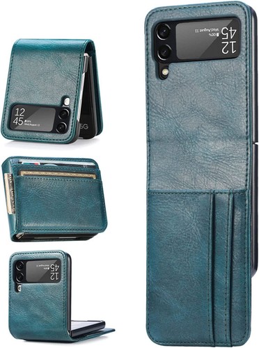 Compatible With Galaxy Z Flip 4 Case Wallet Business Style Premium Pu Leather Ebay