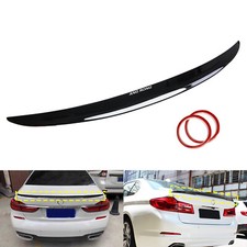 Performance Stil Hecklippe Spoiler Lippe Schwarz Für BMW 5er F90 G30 Limo 2018+