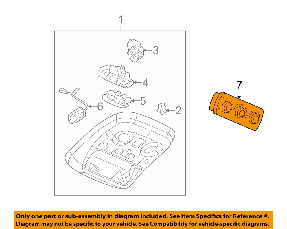 Used A/C Selector Switch fits: 2004 Gmc Yukon roof mounted auxiliary front autom Foto 3 de 4