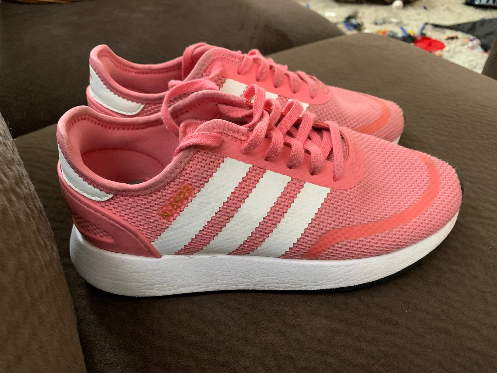 Scarpe da ginnastica Adidas N 5923 Youth taglia 5 O donna 6 5 AC8542 rosa bianco maglia