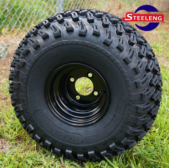 EZGO TXT ELECTRIC GOLF CART 5" LIFT KIT + 8" WHEELS and 22" ALL TERRAIN