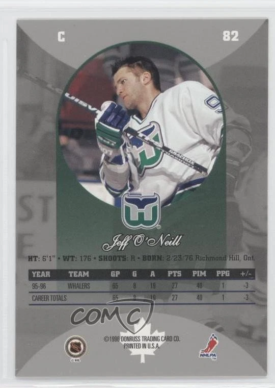 1996-97 Donruss Canadian Ice Jeff O'Neill #82 - Image 2 of 2