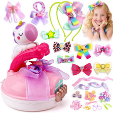 DIY Bow Maker Headband & Jewelry Making Kit for Girls 6-8 8-10, Make Your Own Ha