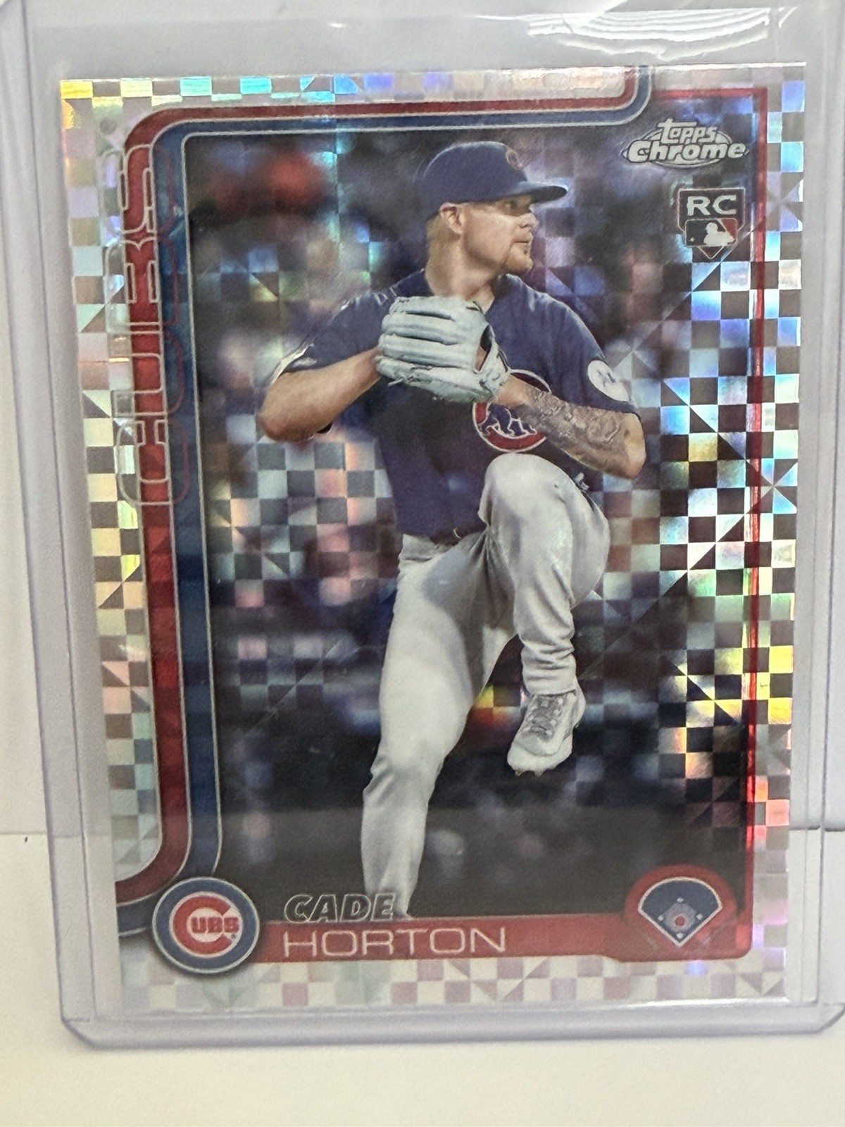 Cade Horton RC Topps 2025 Chrome Update X-Fractor Rookie #USC63 Chicago Cubs MLB
