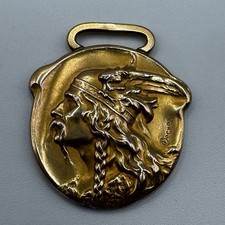 Superbe Médaille Signée Becker " Vercingetorix " - Plaqué Or